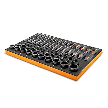 GEARWRENCH 66 Piece 1/4”, 3/8”, 1/2” Drive 6 Point Metric